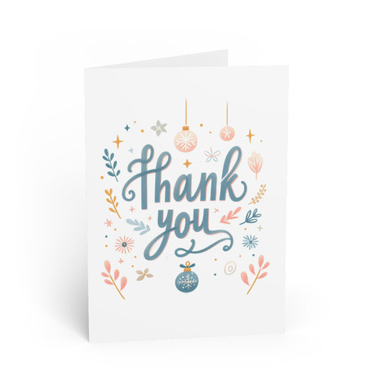 Christmas Thank You with a Subtle Twist Greeting Card | Modern Soft Vibe